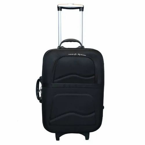 20" Black Luggage Trolley Bag