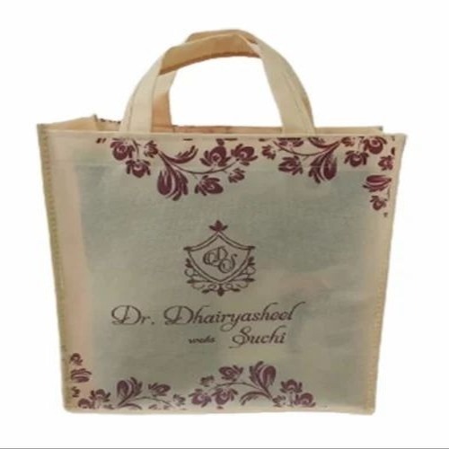 Printed Non Woven Garment Bags - 20x16 Inch, Multicolor | Loop Handle, Reusable Shopping Bag