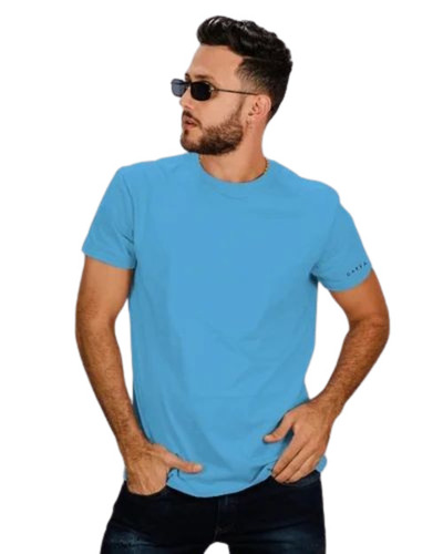 Round Neck Blue T Shirts