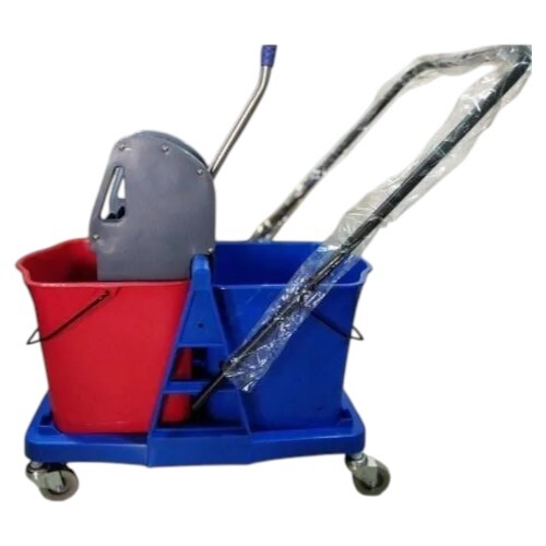 Wringer Mopping Trolleys Double Bucket