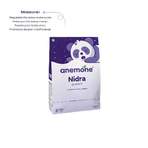 Anemone Nidra Gummy With Melatonin And Ashwagandha, Strawberry Flavour, Gluten Free
