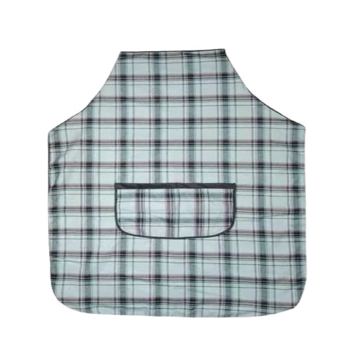 Blue Check Cotton Kitchen Apron