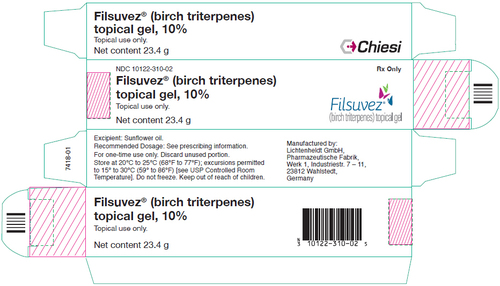 Filsuvez 10% topical gel