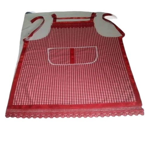 Red Cotton Kitchen Aprons