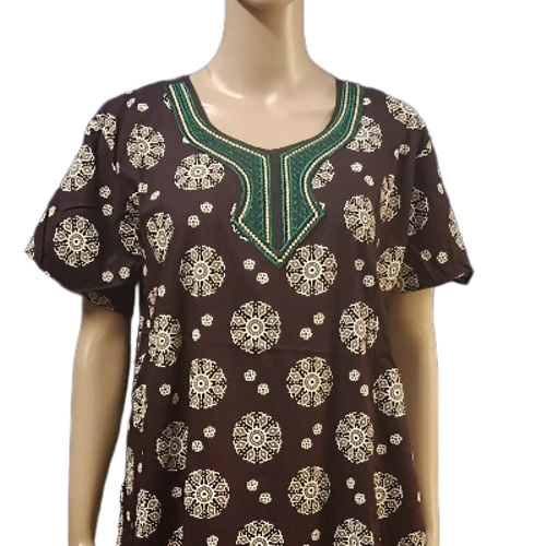 Short Sleeves Cotton Nighty