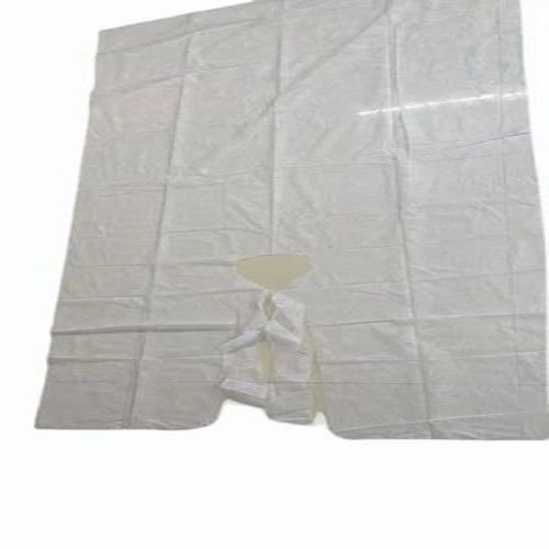 Non Woven Salon Apron - Polyester XXL White, Adjustable | Anti-Wrinkle, Comfortable, Unisex
