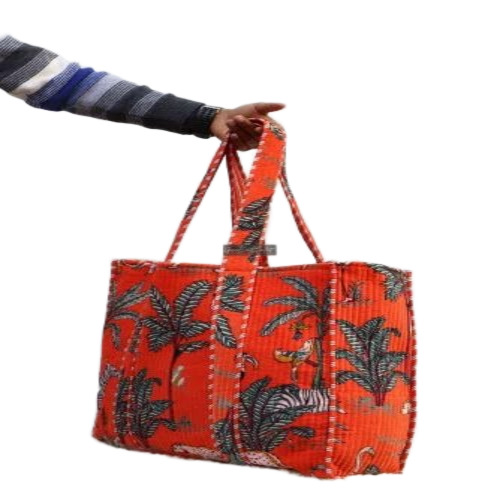 Cotton Quilted Tote Bags