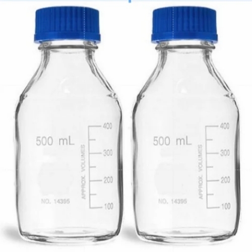 Transparent Laboratory Glass Bottle