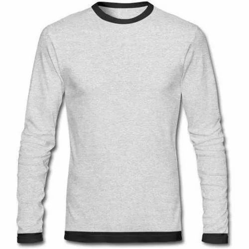 Mens Full Sleeve Plain T Shirt