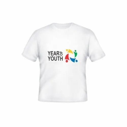 Mens Polyester Round Neck T Shirt