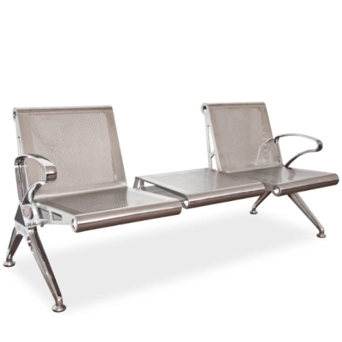 Stainless Steel Three Seater Waiting Bench