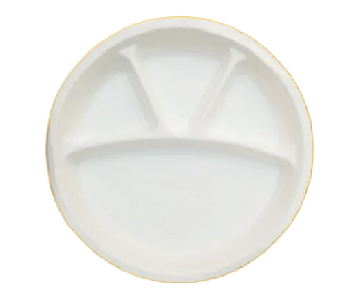 4 Compartment Bagasse Disposable Plate