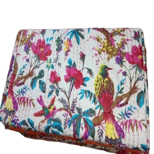 Bird Print Kantha Quilts