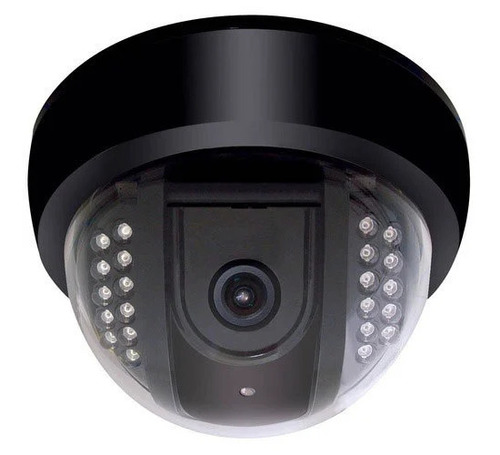 Black CCTV Dome Camera