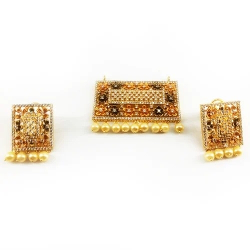 Choker Pendant Earrings Set