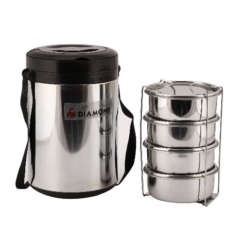 Diamond Stainless Steel Duro Lunch Box