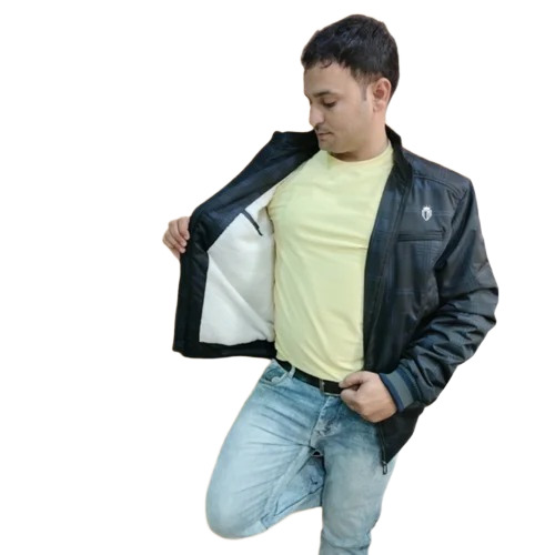 Grey Men Hooded Jacket