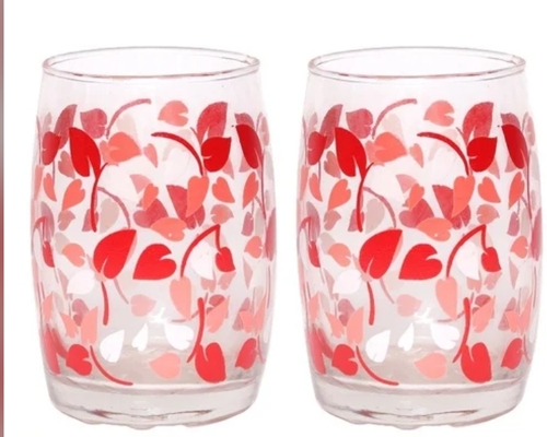 Alok Glassware Sylvania Flower Leaf 6 Pieces Glass Set