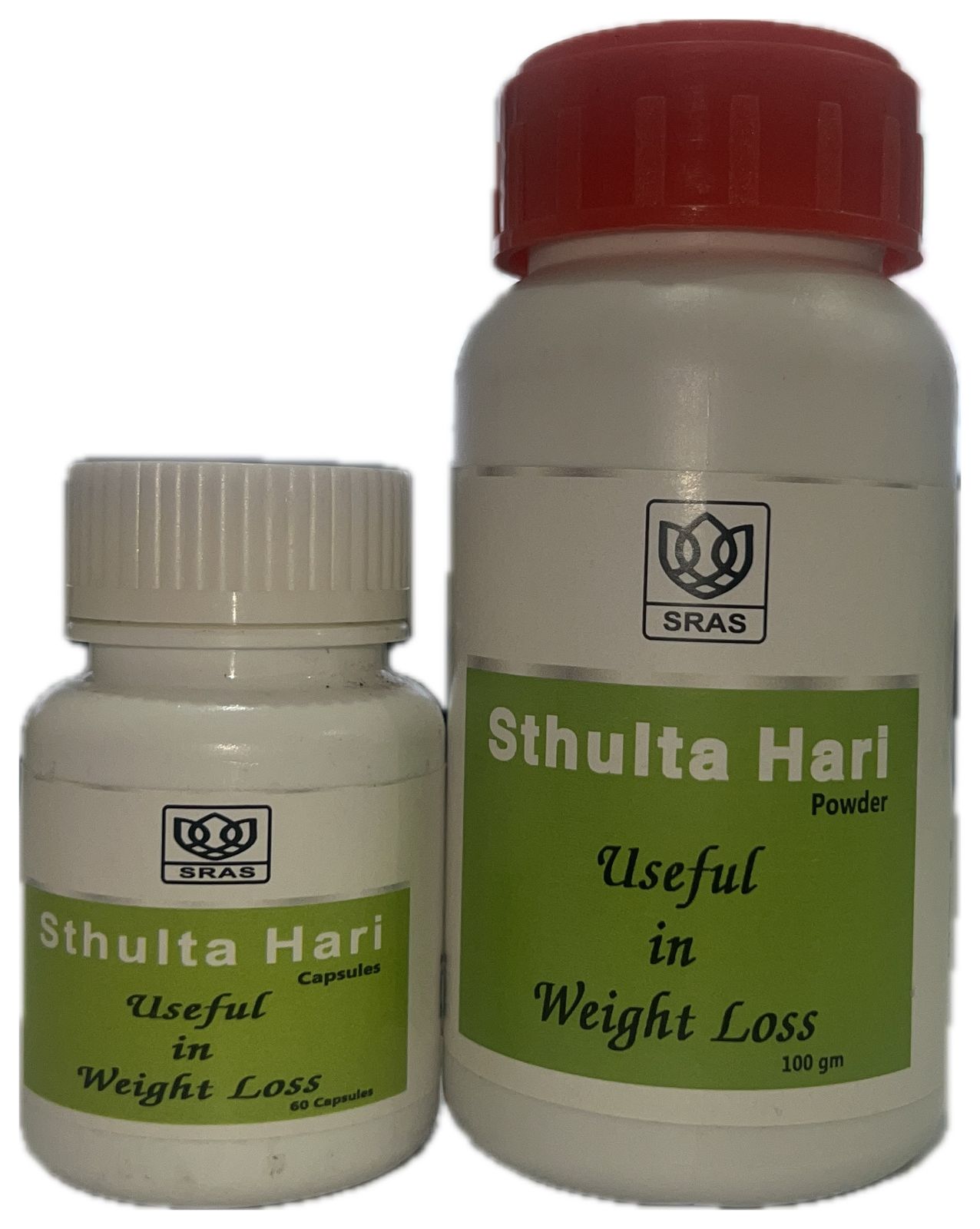 Sthulta Hari Ayurvedic Weight Loss Capsules & Powder Combo
