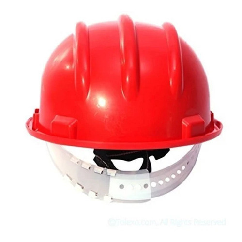 Red PVC Safety Helmets