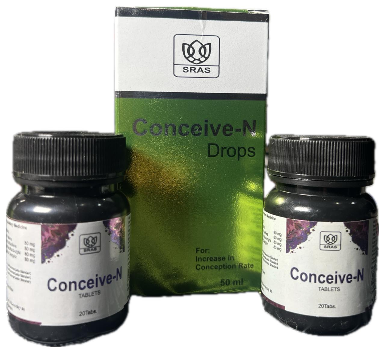 Conceive-N Ayurvedic Female Fertility Support Combo Pack