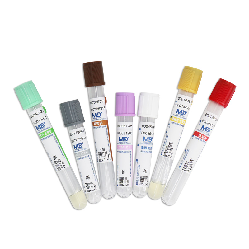 Disposable Vacuum Blood Collection Tube For Clinical Haematology Test - Material: Plastic