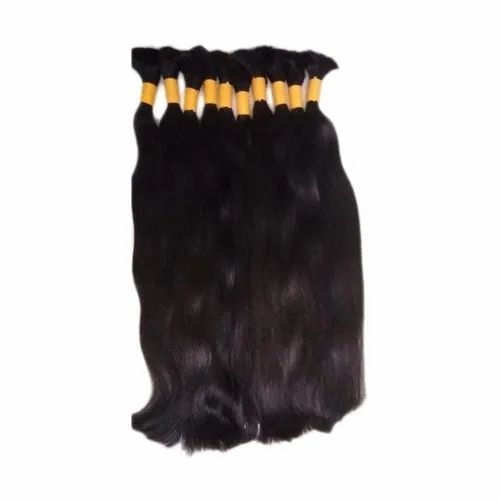 Human Hair - Indian Remy Hair, 18 Inch, Black | Quick Dry, Easy To Use, Breathable, Skin-friendly