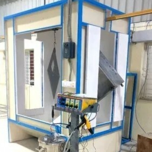 Powder Coating Paint Booth - Color: White Blue