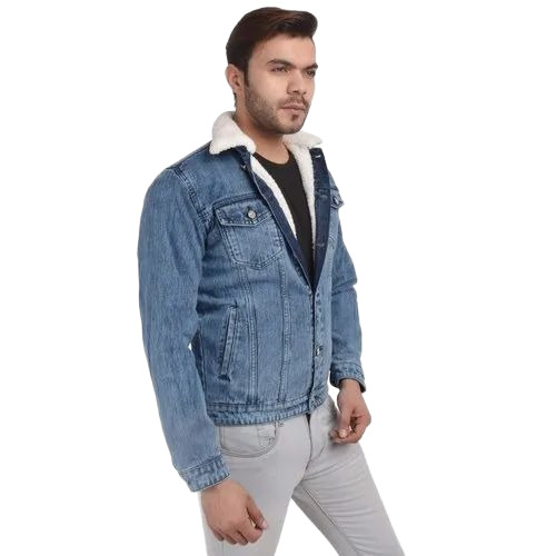 Men Blue Denim Jacket