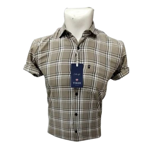 Men Cotton Check Shirt