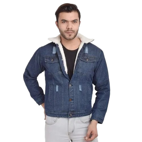 Men Denim Jacket With Fur