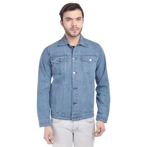 Plain Men Denim Jacket