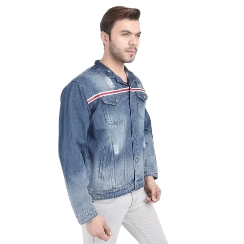 Ripped Men Denim Jacket
