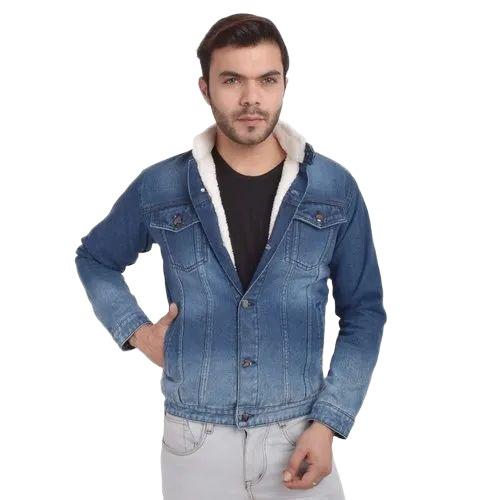 Winter Denim Jacket With Fur