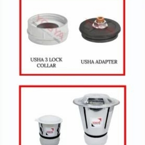 SUITABLE FOR Usha 3 Lock Mixer Jar, For Wet & Dry Grinding