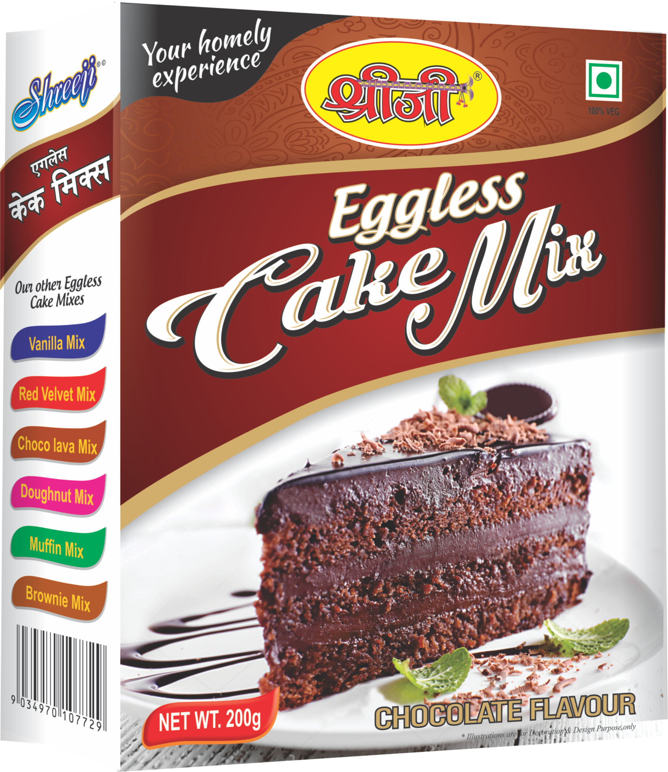 200g Shreeji Eggless Cake Premix