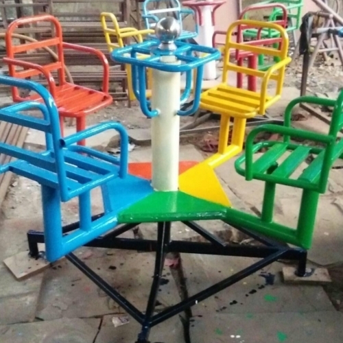 Kids garden merry go round swing