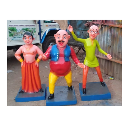 Motu Patlu Chota Bheem Statue - Feature: Easy To Clean