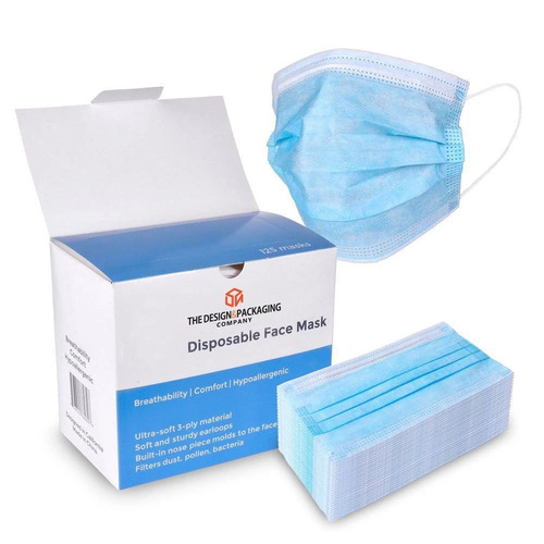 Printed Mask Packaging Box - Coating Type: .