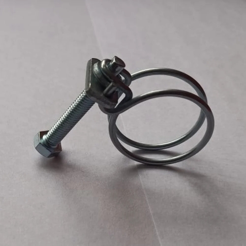 Silver stainless steel wire clamp