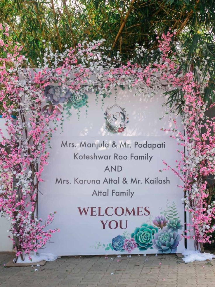 Welcome Board Design Services - Design: Customized