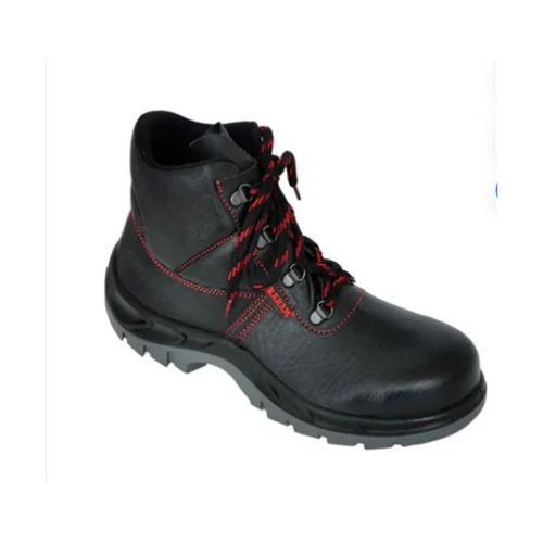 Black High Ankle Safety Shoes