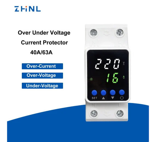 Digital Dual Display Adjustable Voltage Current Protector
