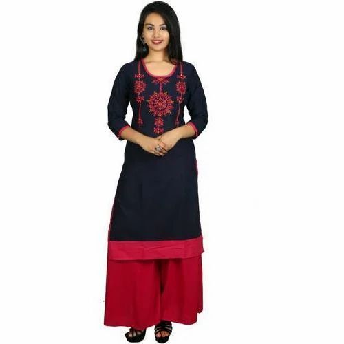 Ladies Embroidered Casual Kurti