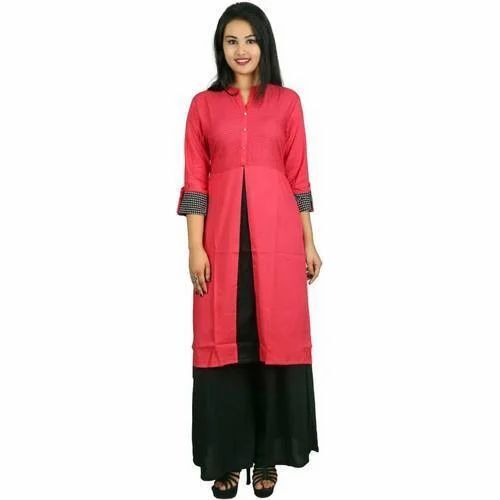 Ladies Fold Up Sleeve Kurti