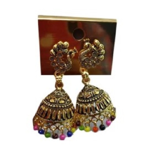 Party Wear Brass Earrings