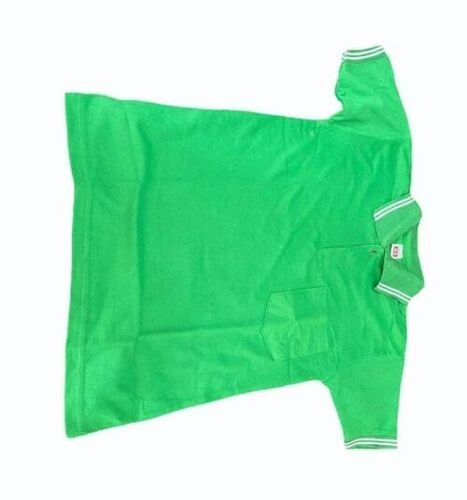 School T-Shirt - Cotton, Various Sizes, Green, V Neck | Anti UV, Breathable, Quick Dry, Comfortable Fit