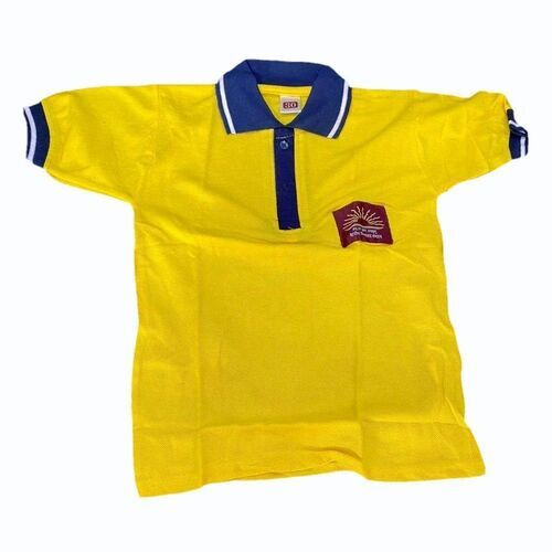 Yellow Cotton School T Shirt