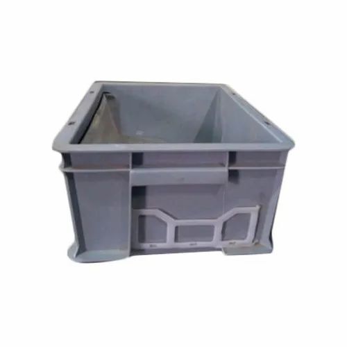 Grey Industrial Plastic Crate
