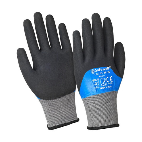 Lts/714-blbk/3 Latex Coated Hand Gloves